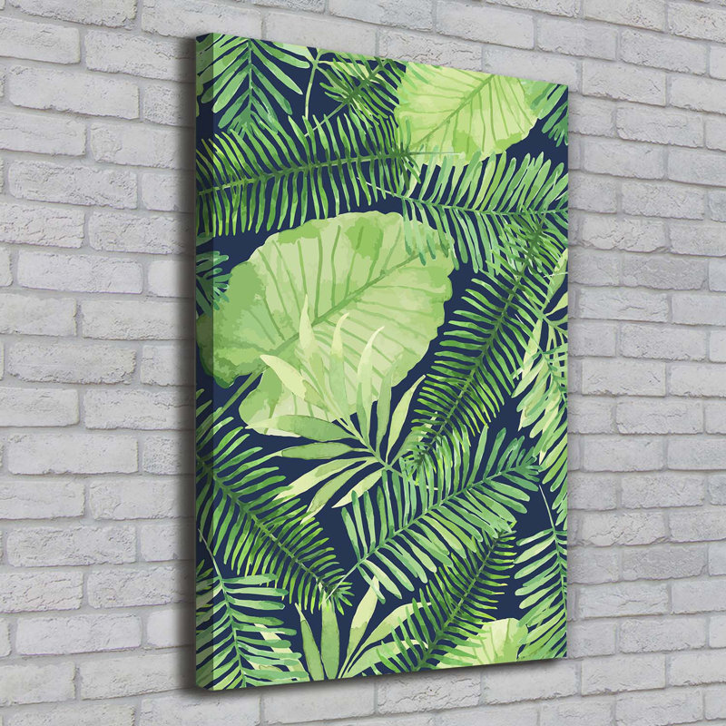 Tropical Leaves - Wrapped Canvas Print