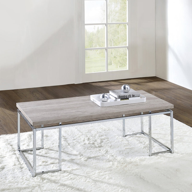 Table basse moderne et contemporaine en chêne naturel