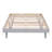 Modern Grey Twin Size Bed Frame With Floating Appearance In A Platform For Comfortable Rest