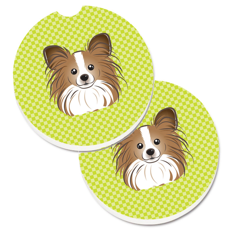 Sous-verre Retriever, Vert lime, Papillon
