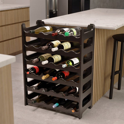 Karstynn 36 Bottle Floor Wine Bottle Rack