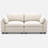 Velvet & Wide Short Plush 2-Seat Sofa With Removable Cushions And Detachable Cover-36522923