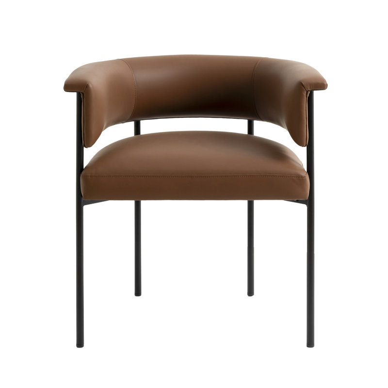 Chaise en cuir Taylor, Brun