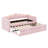 Contemporary Upholstered Daybed & Trundle with LED Lights-2069258124