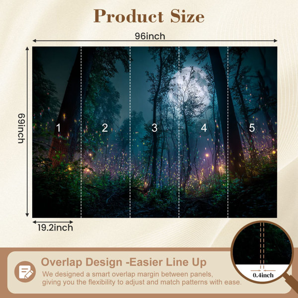 Red Barrel Studio Peel and Stick Wallpaper Dark fairytale fantasy ...