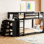 Lit simple superposé au-dessus avec 4 tiroirs pratiques et 3 tablettes pour la maison et le style-82035817-82035818