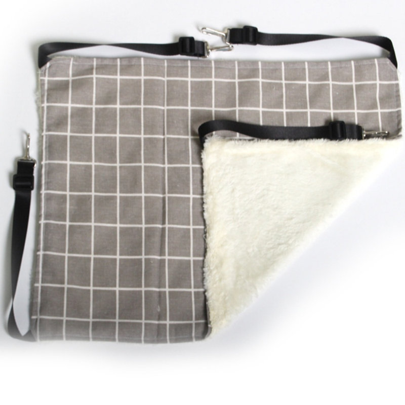 Lit réglable pour hamac pour chat suspendu, nid de panier de cage pour chat en peluche chaud double face, chaise longue détachable et lavable pour chats et petits chiens, plusieurs options de motifs