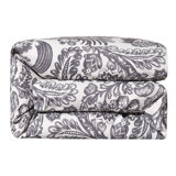Augusta Toile Black and White Classic French Toile Botanical Print 1 Piece Duvet Cover