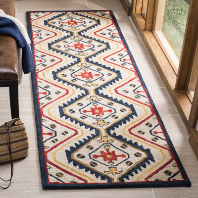 Deyoung Hand Tufted Wool Geometric Rug