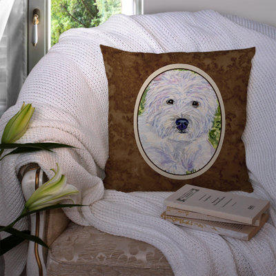 Coussin décoratif intérieur/extérieur westie