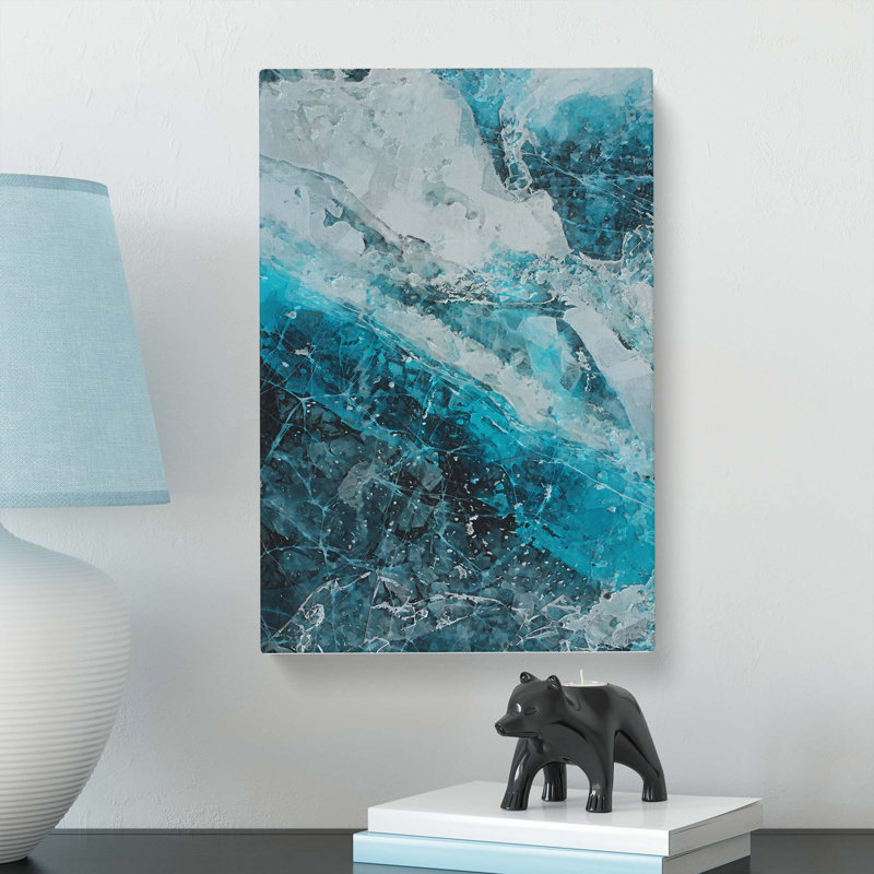 Beauty Of A Glacier In Abstract - Wrapped Canvas Print, 50cm H x 35cm W x 3cm D