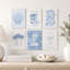 6 Piece Wrapped Canvas Wall Art