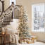 Sapin de Noël pré-éclairé givré Johvan-910065906