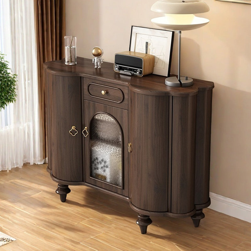 Armoire d'appoint européenne rétro moderne., Brun noisette