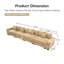 Canapé modulaire surdimensionné de 170 po Cloud-133672758-133672755