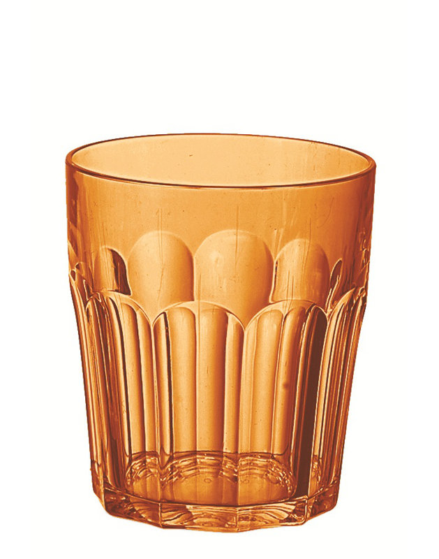 Happy Hour 8.45 oz. Drinking Glass Set, Orange
