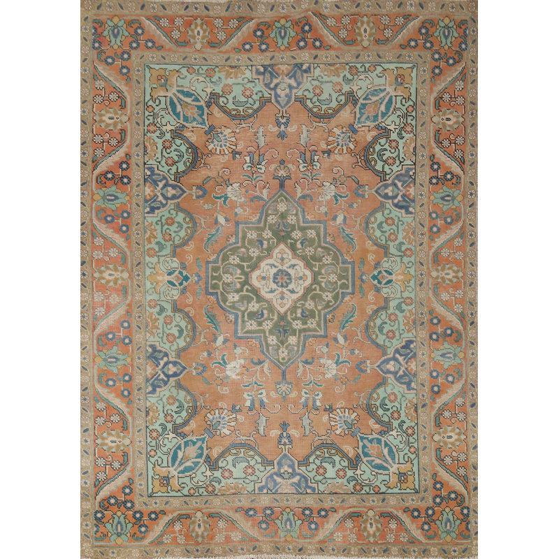 Tapis traditionnel rétro en laine 5 x 6