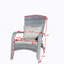 Chaise de patio avec coussins (coussin gris)-1592551545