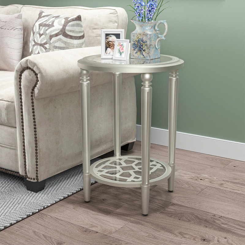 Table basse à 4 pieds avec rangement Enzio, H 26 po x L 18,7 po x l 18,7 po