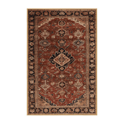 Machine Washable Persian Brown Area Rug
