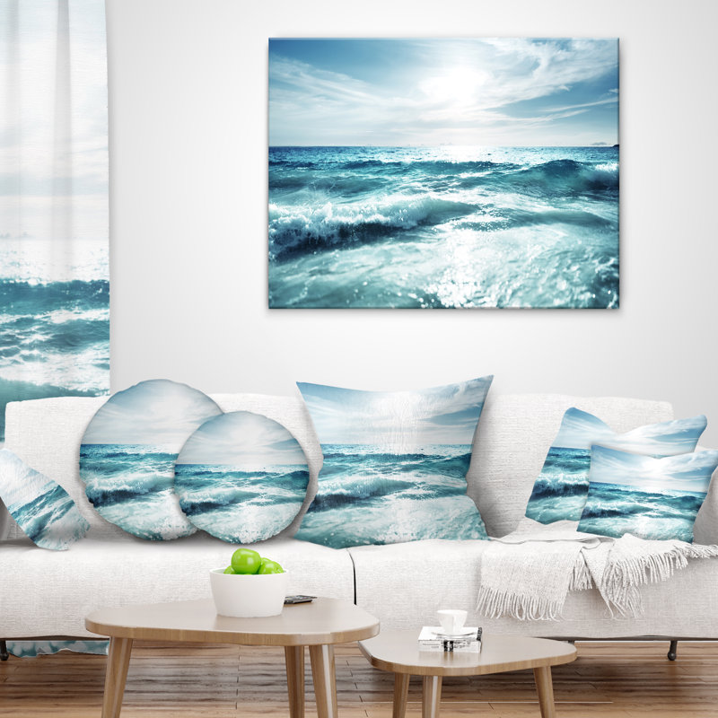 Coussin Seychelles Beach at Sunset Seascape