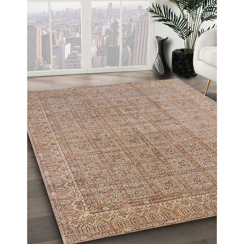 Tapis brun à motif oriental, Rectangle 8 pi x 12 pi