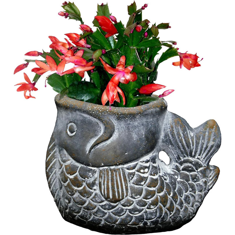 Abryanna Statue Planter, Gray