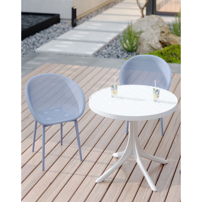 2-Pack Modern Lounge Chairs – Indoor/Outdoor All-Weather PP Plastic, Lightweight  For Patio, Beach, Living Room