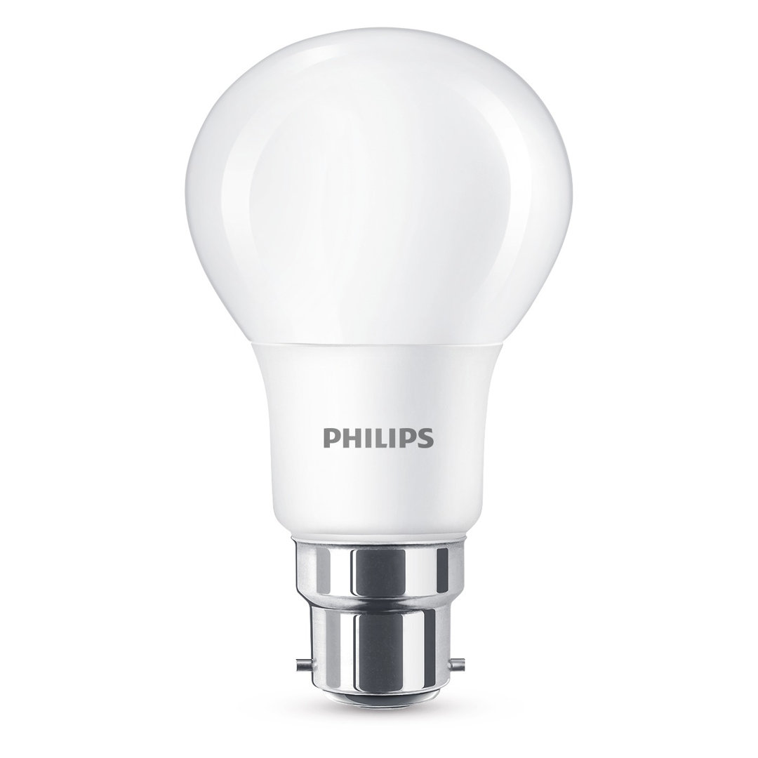 Philips LED Frosted B22 Bayonet Cap Warm White