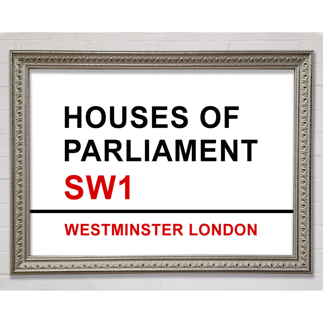 Houses Of Parliament Schilder - Einzelne Bilderrahmen Kunstdrucke