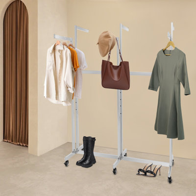 Clothing Retail Rack Garment Rack With Wheels