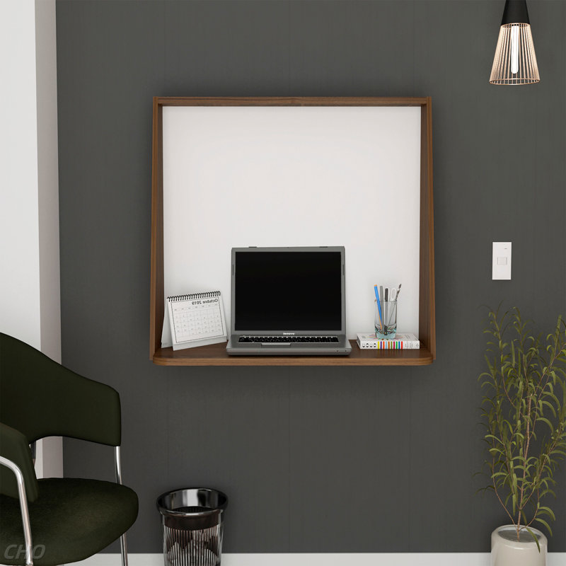 Bureau mural, tablette de bureau