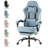 Computer Gaming Chair - High Back Ergonomic Desk Chair With Footrest And Lumbar Support, Height Adjustable Task Chair With Linkage Armrests And Headrest, 360° Swivel Wheels-1281338503