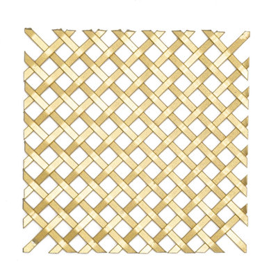 Satin Brass "Isla" Woven Wire Mesh Grille 18 In X 24 In