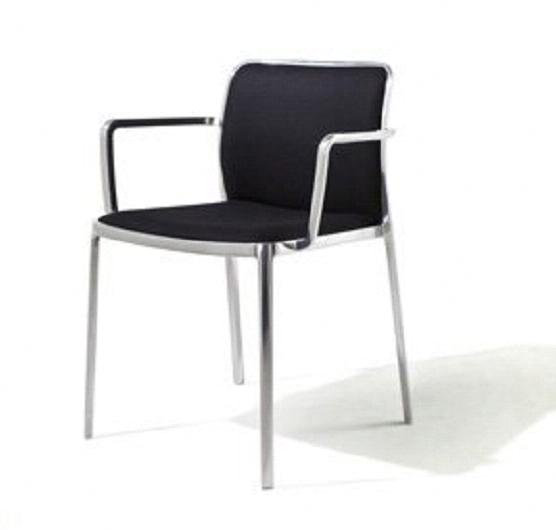 Audrey Armchair, Blue Lycra, Painted Aluminium