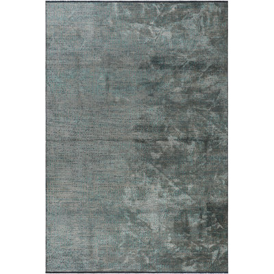 Tapis gris / bleu sarcelle Rapture