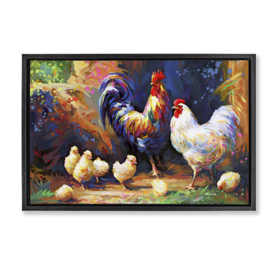 «Chicken Family Paint Splatter» par Leon Devenice