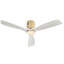 Ventilateur de plafond 52 pouces à profil bas DC 3 ventilateur en bois massif sans moteur réversible télécommande sans lumière-1679579079