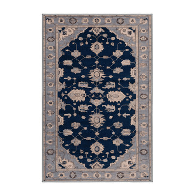 Machine Washable Overdyed Gray Area Rug