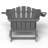 Oversize Foldable Adirondack Chair HDPE Weather-Resistant Firepit Chair With Cup Holder-123039076