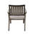Outdoor Modern Aluminum Dining Chair With Cushion (Set Of 2), Dark Gray And Silver