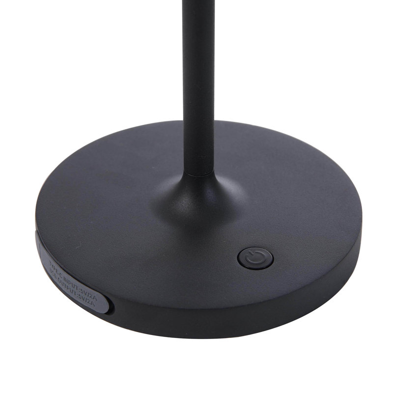 Alpha Outdoor Table Lamp, Black