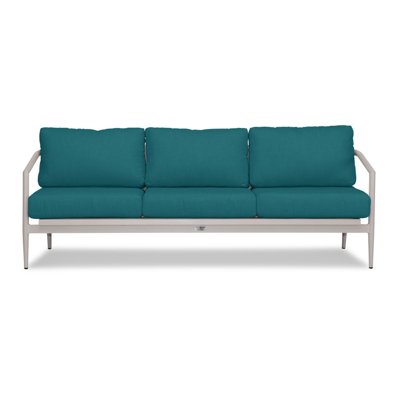 Outdoor 3 - Seat Patio Sofa, Canvas Natural Sunbrella® Canvas, Urban Stone