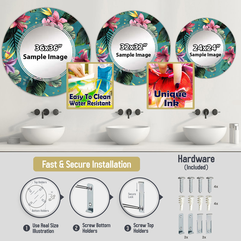 Miroir d'appoint Marble Diamond 1, H 31,5 po x l po