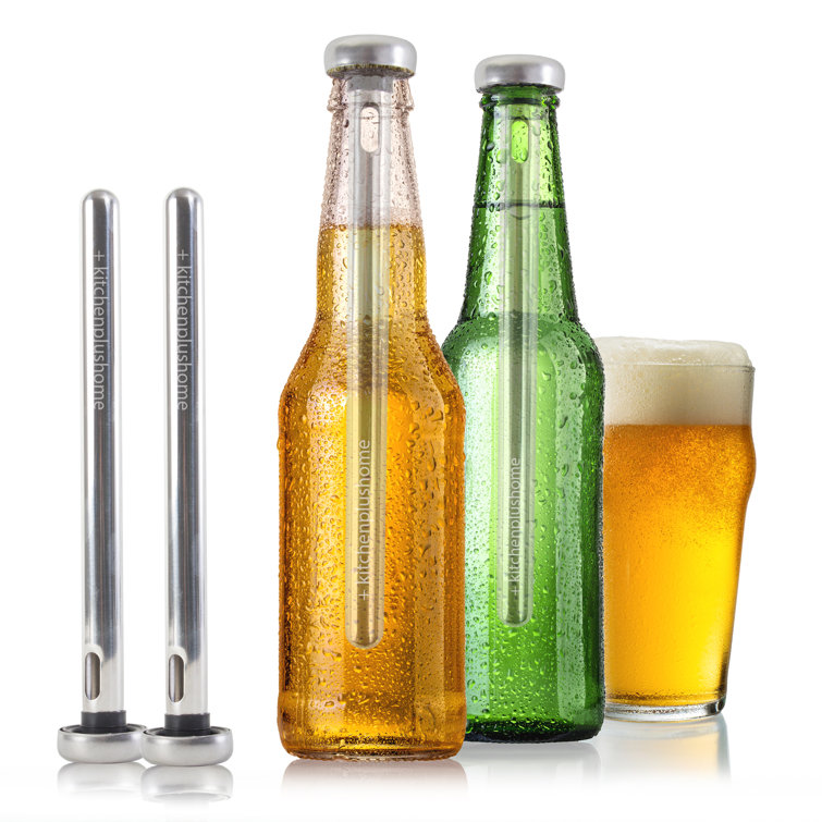 Delani Stainless Steel Beer Bottle Chill Sticks (Set of 4) Prep & Savour