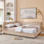 Structure de lit tapissier grand format, canapé-lit avec dossier confortable et accoudoirs pour la chambre à coucher et le salon-855038112-855038127