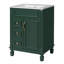Meuble-lavabo de 24 pouces avec lavabo en céramique, conception compacte pour petits espaces et style français élégant-117193950