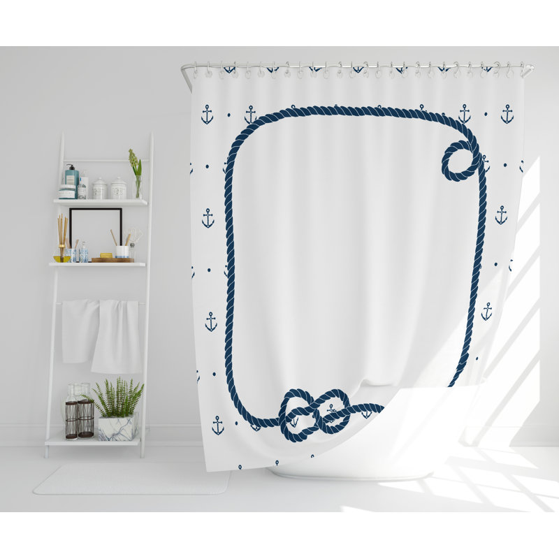 Sylvia Polyester Shower Curtain Set, 168cm H x 168cm W