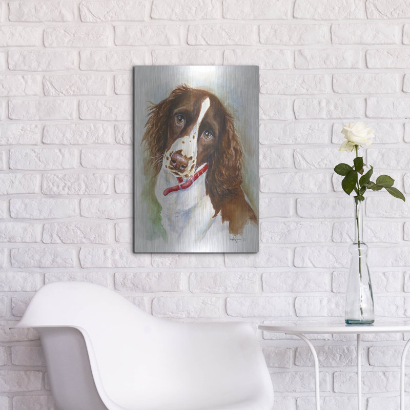 Art mural en métal Red Barrel Studio® «Must Love Dogs Springer Spaniel» par Lindsay Kivi, H 24 po x l 16 po