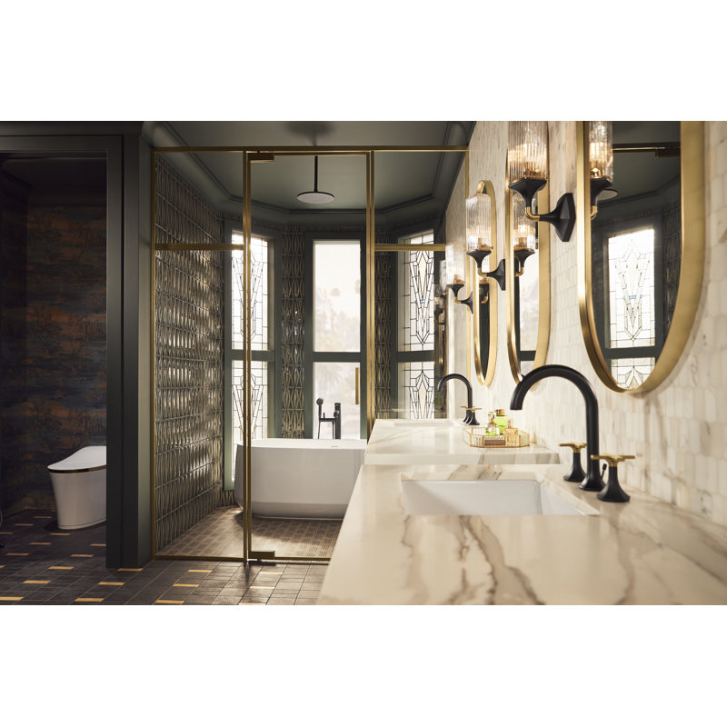 Kohler Occasion Floor-Mount Bath Filler Trim With Handshower | Wayfair